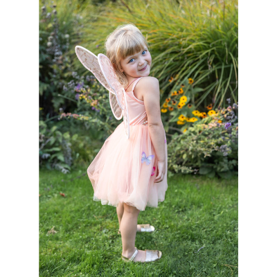 Vestido Mariposa Bliss Pêssego 5-6 anos
