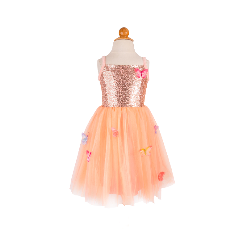 Vestido Mariposa Bliss Melocotón 7-8 años