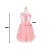 Vestido Mariposa Bliss Rosa 3-4 anos