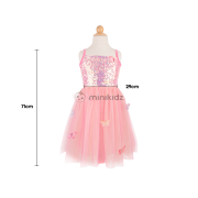Vestido Mariposa Bliss Rosa 7-8 anos