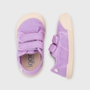 Zapatillas de lona Velcro Malva