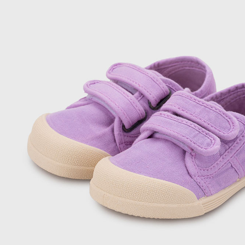 Zapatillas de lona Velcro Malva