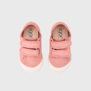 Zapatillas de lona Velcro N. Rosa