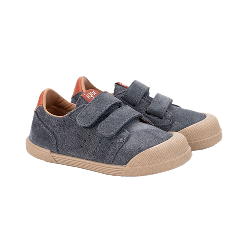 Zapatillas respetuosas Tennis Suede Gris Azulado