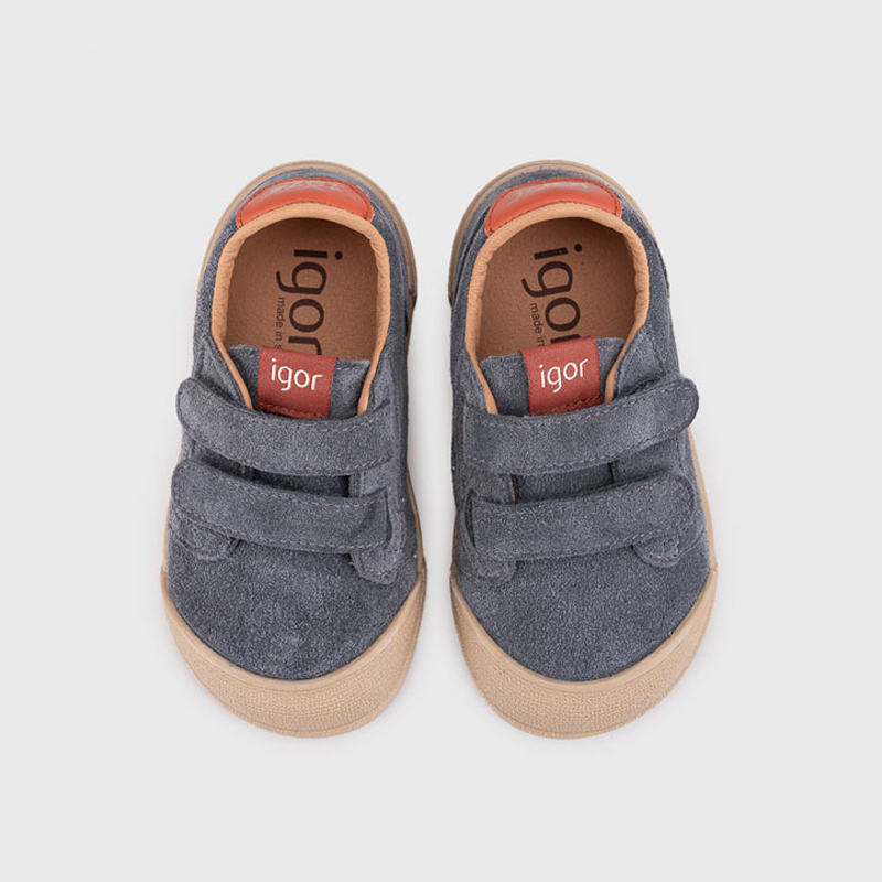 Zapatillas respetuosas Tennis Suede Gris Azulado