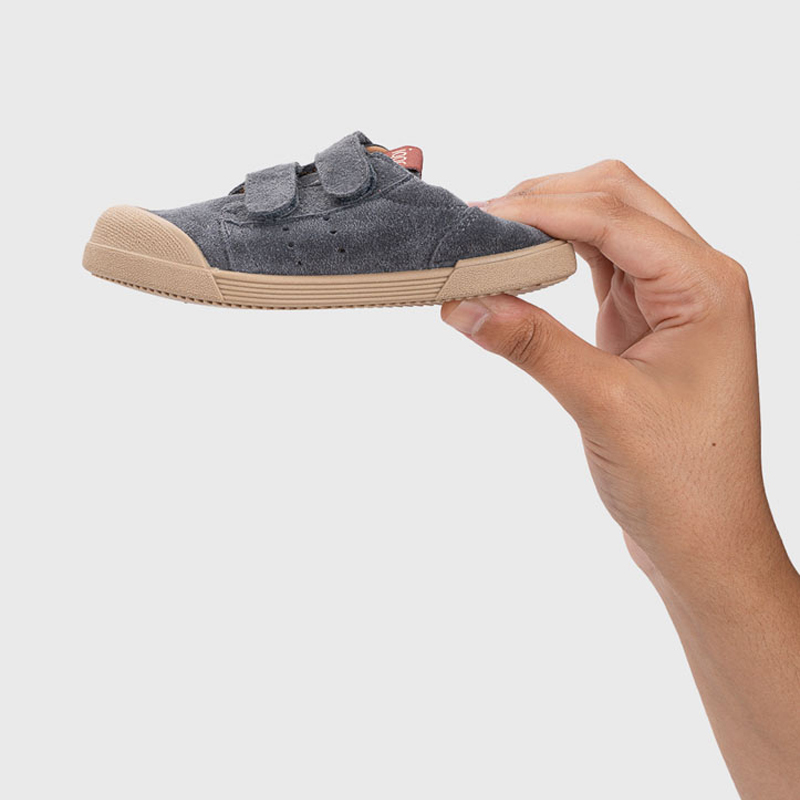 Zapatillas respetuosas Tennis Suede Gris Azulado